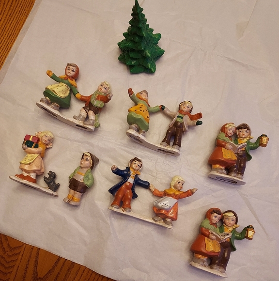 Lot of 7 Provincial Mold 1982 and 1 Duncan Ceramic 1975, Christmas figurines - Picture 2 of 12